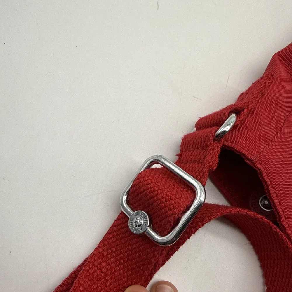 Kipling Angie Crossbody Bag Red Nylon Lightweight Purse